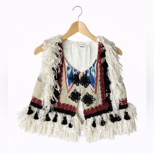 Magnolia Lake Handmade Designer Boho Vest. Will Fit Size 2t-4t. Boho/ Festival
